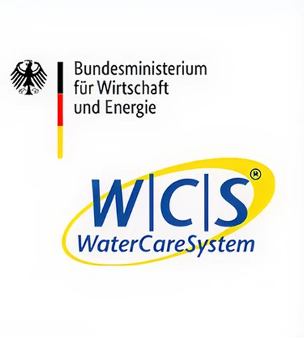 Logo WaterCareSystems W|C|S® gefördert vom Bundesministerium für Wirtschaft und Energie